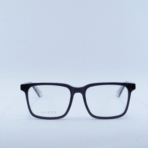 Gucci GG1120OA 002 Eyeglasses Grey 55mm Square Frame - Picture 4 of 11